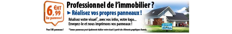 Panneau Agence Immobilière │ Personnalisé │ Dès 4,90€ │ 🇫🇷
