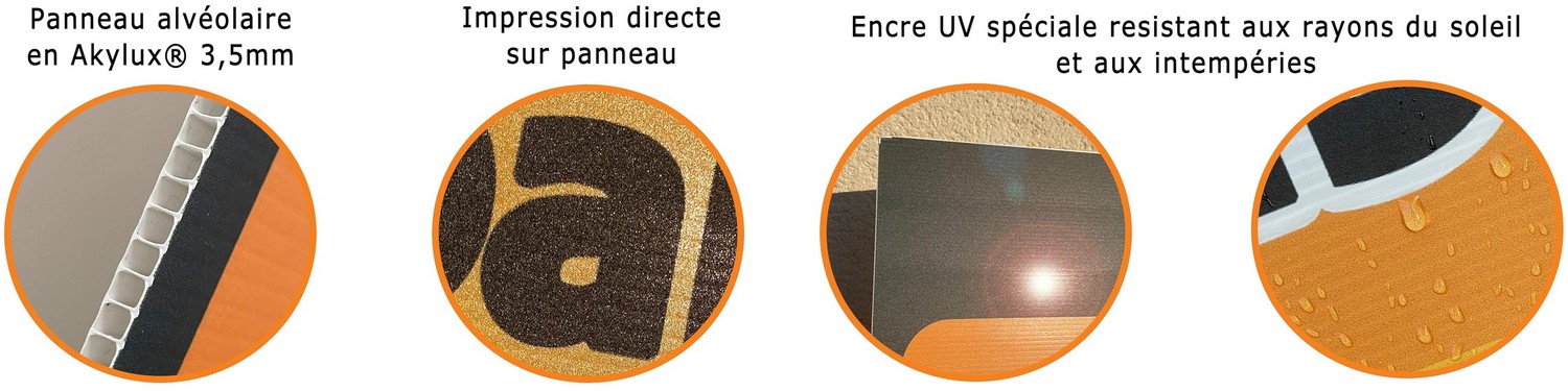 Panneau immobilier en Akylux 3,5mm avec impression UV directe haute définition résistante aux intempéries
